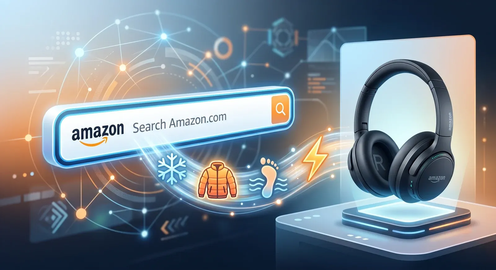 El algoritmo de Amazon interpreta la intención de búsqueda del cliente, no solo las palabras clave.